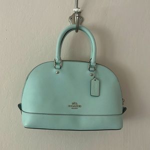 Beautiful Coach handbag or crossbody in Tiffany Blue!